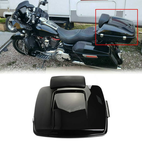 Chopped Trunk Backrest Pad Mount Rack Fit For Harley Tour Pak Touring 14-20 US